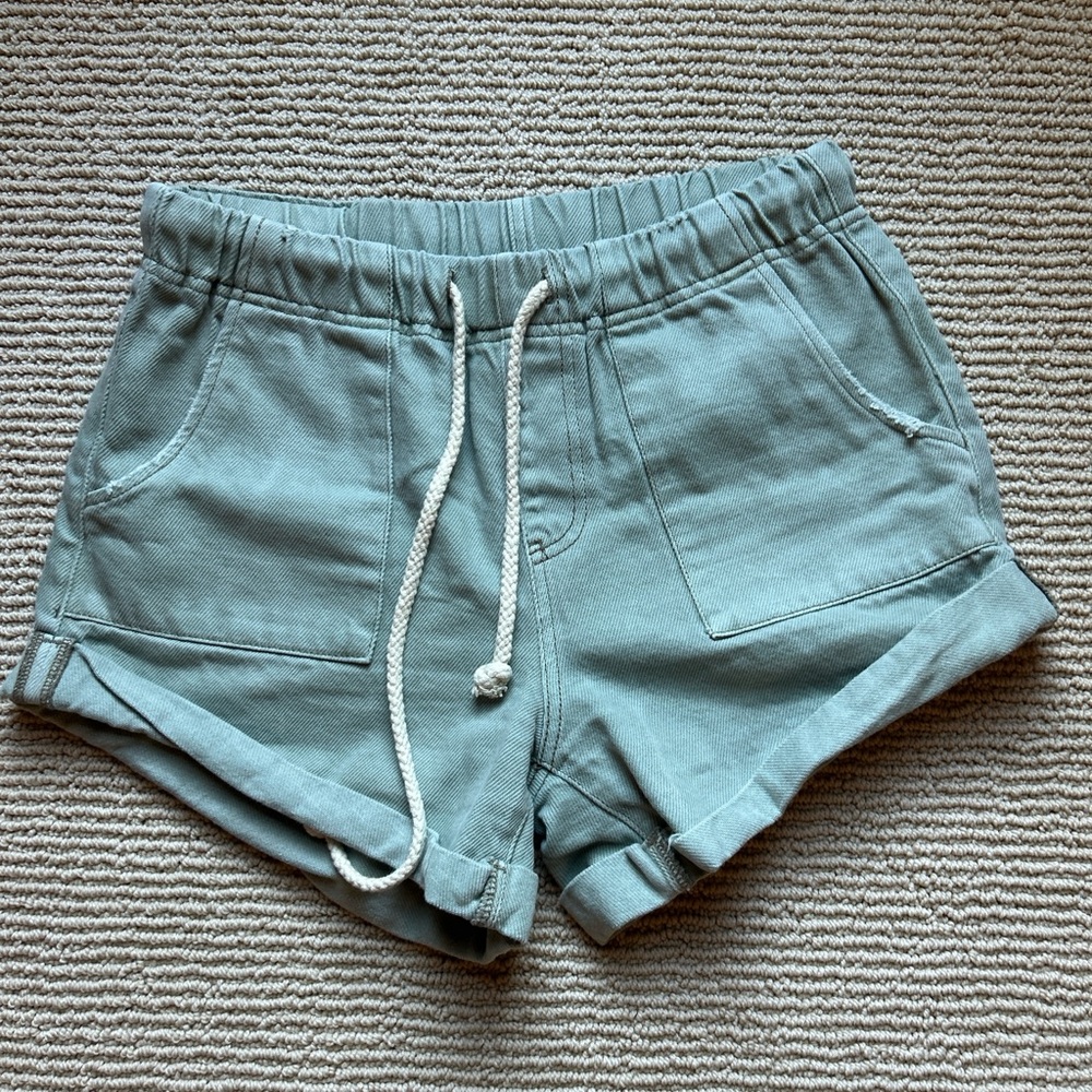 One Teaspoon High Waist Sage Green Shorts